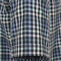 Casa Moda Small Check SS Shirt Green Blue