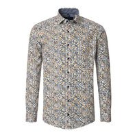 Casa Moda Pure Cotton Multi Spot Pattern Fashion LS Shirt