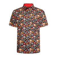 KBS Floral Skull Satin Finish SS Shirt