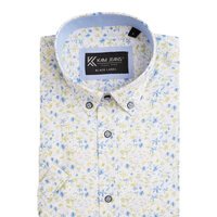 Kam Premium Floral Print SS Shirt