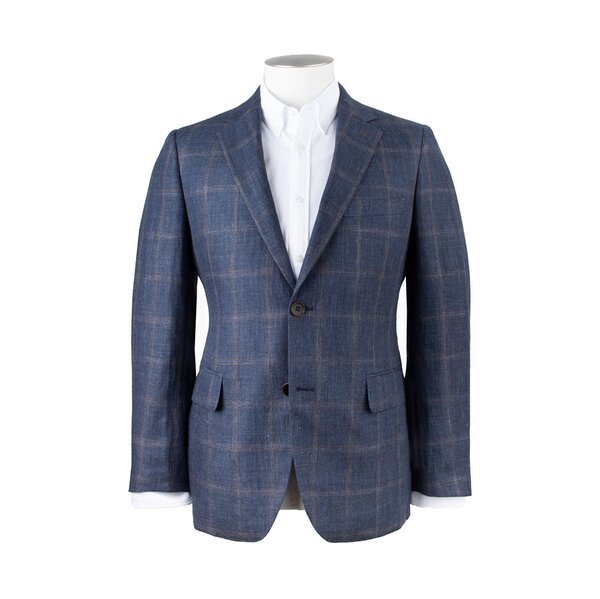 Rembrandt Linen Window Pane Sports Jacket -shop-by-brands-Beggs Big Mens Clothing - Big Men's fashionable clothing and shoes