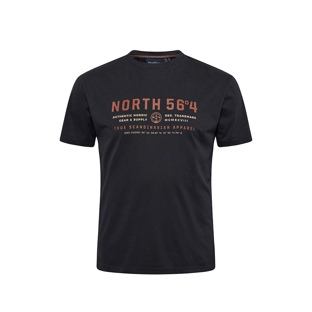 North 56 Logo Print Tee Black