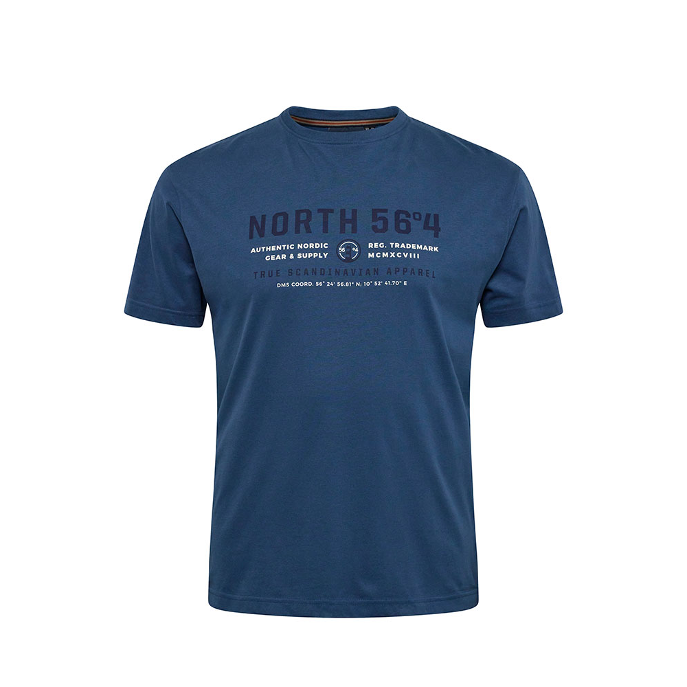 North 56 Logo Print Tee Petrol