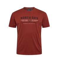 North 56 Logo Print Tee Rust