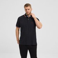 North 56 Contrast Super Stretch Cotton Polo Black