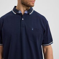 North 56 Contrast Super Stretch Cotton Polo Navy