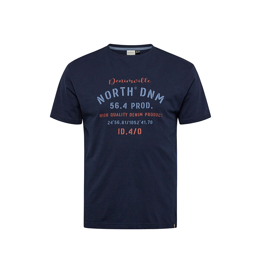 North 56 Denim Printed Logo Tee Navy