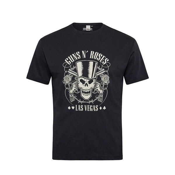 North 56 Guns N Roses Tee Black-shop-by-brands-Beggs Big Mens Clothing - Big Men's fashionable clothing and shoes