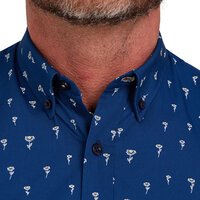 Raging Bull Daisy Print Cotton SS Shirt