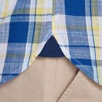 Raging Bull Madras Check Linen SS Shirt