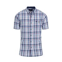 Raging Bull Large Multi Check Linen Shirt