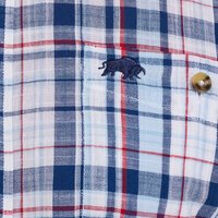 Raging Bull Large Multi Check Linen Shirt