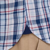 Raging Bull Large Multi Check Linen Shirt